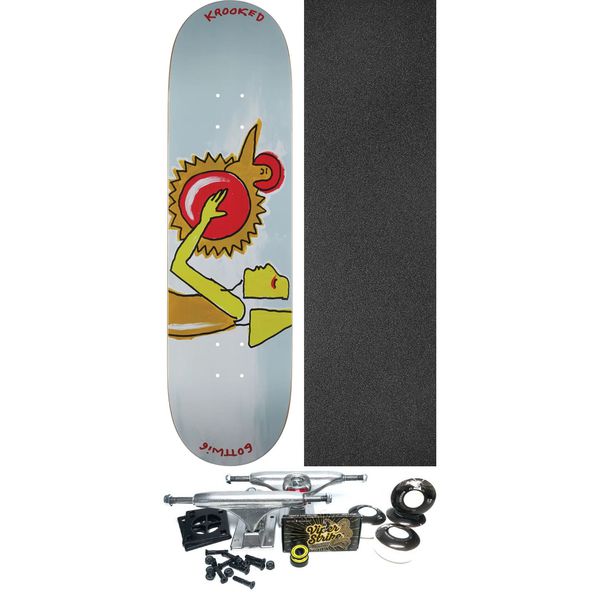 Krooked Skateboards Matt Gottwig RA Skateboard Deck - 8.38" x 32.25" - Complete Skateboard Bundle